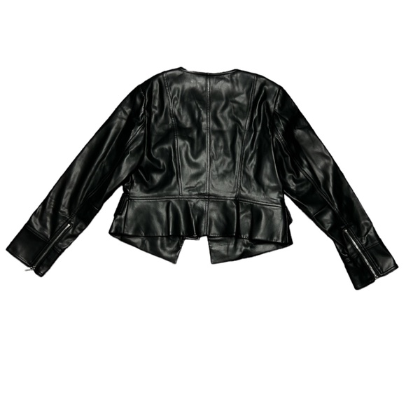 NWT Diane Von Furstenberg pleather jacket. Size 14 - Picture 4 of 9